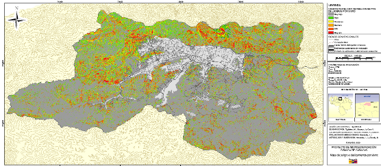 Mapa del peligro de deslizamientos en laderas activados por sismos