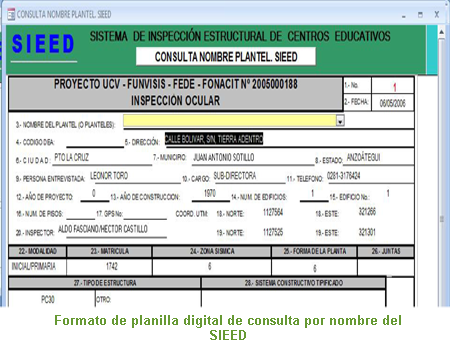 Formato de planilla digital de consulta por nombre del SIEED