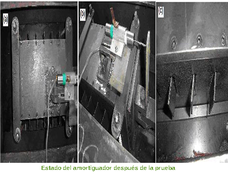 Estado del amortiguador después de la prueba